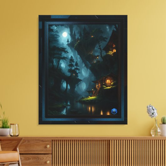 Toile La forêt enchantée de Coi par Xzendor7 (Insitu(Salon))