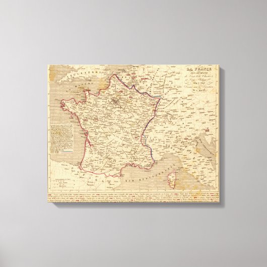 Toile La France 1814 a 1840 (Recto)