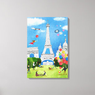 Toile La France colorée