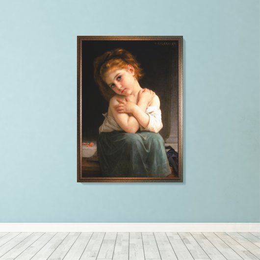 Toile La Frileuse par William-Adolphe Bouguereau (Insitu (Plancher de Bois))