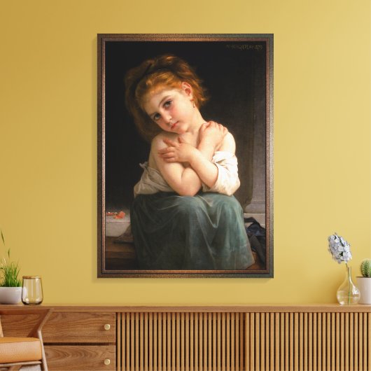 Toile La Frileuse par William-Adolphe Bouguereau (Insitu(Salon))