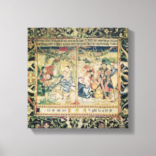 Toile La fuite en Egypte et l'adoration de