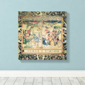 Toile La fuite en Egypte et l'adoration de (Insitu (Plancher de Bois))