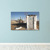 Toile La fusée Soyouz peu après son arrivée (Insitu (Plancher de Bois))