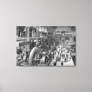 Toile La galerie française de machines électriques