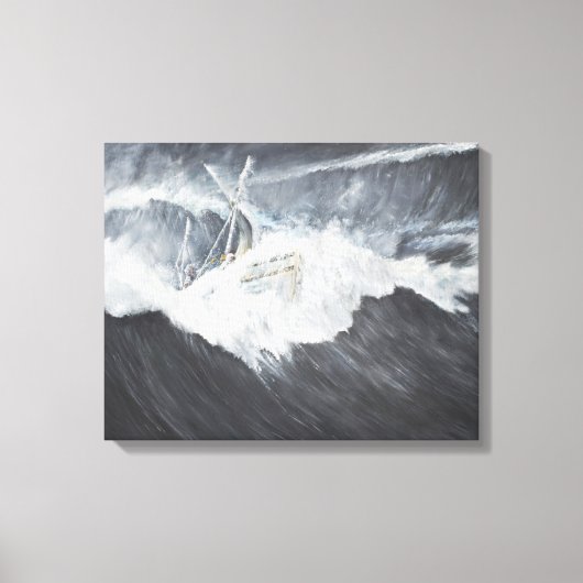 Toile La gigantesque vague (Recto)