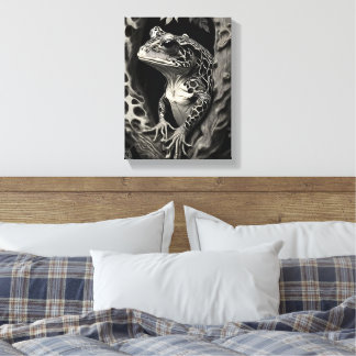Toile La girafe de grenouille
