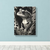 Toile La girafe de grenouille (Insitu (Plancher de Bois))