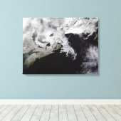 Toile La glace de mer remplit le golfe du Saint-Laurent (Insitu (Plancher de Bois))