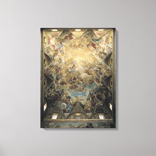 Toile La gloire céleste et le triomphe de (Recto)