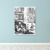 Toile La grande peste (Insitu (Plancher de Bois))