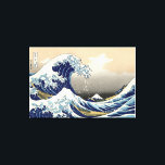 Toile La Grande Vague au large de Kanagawa<br><div class="desc">La reproduction de la Grande Vague au large de Kanagawa, aussi connue sous le nom de La Grande Vague ou simplement La Vague, est une impression en bois de l'artiste japonais Hokusai ukiyo-e. Il a été publié entre 1830 et 1833 à la fin de la période Edo comme première impression...</div>