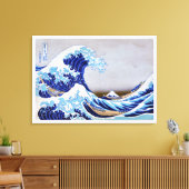 Toile La grande vague au large de Kanagawa restaurée (Insitu(Salon))
