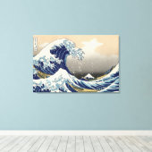 Toile "La Grande Vague" copie de l'original de Hokusai c (Insitu (Plancher de Bois))