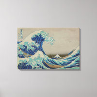 La Grande vague de Kanagawa L'art des blocs de boi