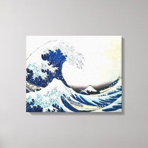 Toile "La Grande Vague" Peinture japonaise par Hokusai