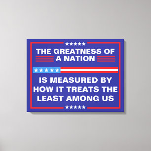 Toile La grandeur d'une nation Politique