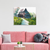 Toile La grange perdue en bois (Insitu(Salon))