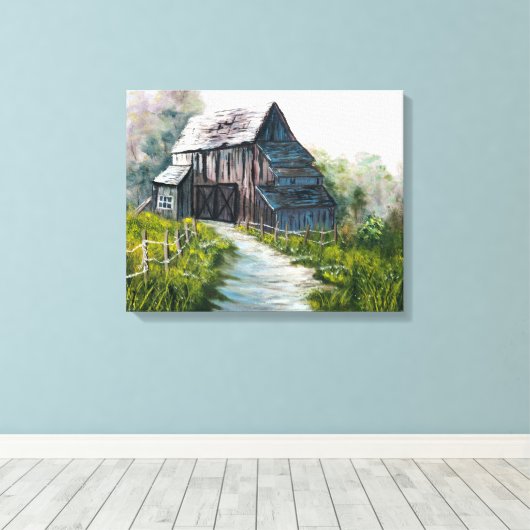 Toile La grange perdue en bois (Insitu (Plancher de Bois))
