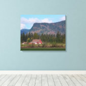 Toile La grange rouge et le mont Enumclaw (Insitu (Plancher de Bois))