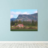 Toile La grange rouge et le mont Enumclaw (Insitu (Plancher de Bois))