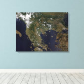 Toile La Grèce et ses pays voisins (Insitu (Plancher de Bois))