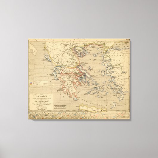 Toile La Grece, les cotes de l'Asie Mineure (Recto)