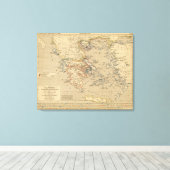 Toile La Grece, les cotes de l'Asie Mineure (Insitu (Plancher de Bois))