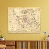 Toile La Grece, les cotes de l'Asie Mineure (Insitu(Salon))