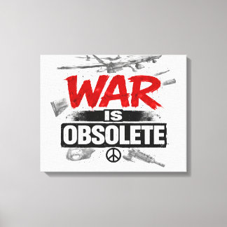 Toile La guerre est obsolète – Conception de protestatio