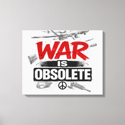 Toile La guerre est obsolète – Conception de protestatio (Recto)