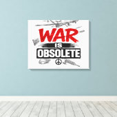 Toile La guerre est obsolète – Conception de protestatio (Insitu (Plancher de Bois))