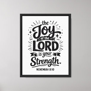 Toile La Joie Du Seigneur : Néhémie 8:10