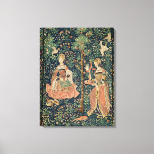 Toile La La luttent Seigneuriale : Broderie, c.1500