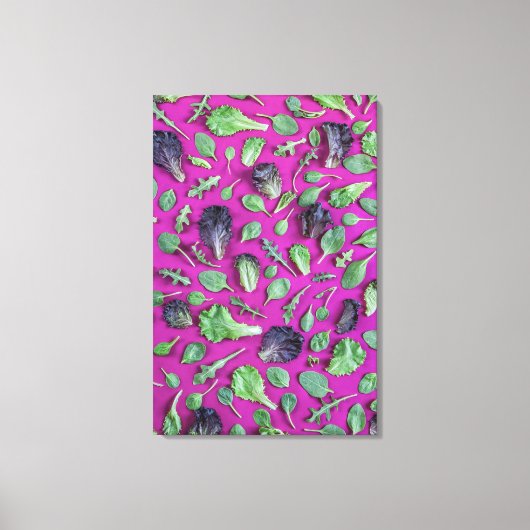 Toile La laitue vert sur le pourpre (Recto)