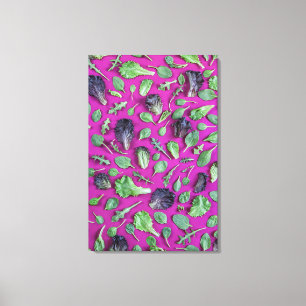 Toile La laitue vert sur le pourpre