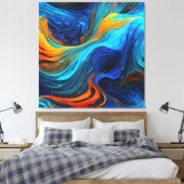 Toile La Lave Océanique "Tempestial" (Insitu(Chambre))
