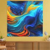 Toile La Lave Océanique "Tempestial" (Insitu(Salon))