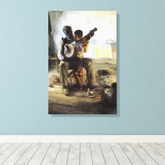 Toile La leçon de Banjo (Insitu (Plancher de Bois))