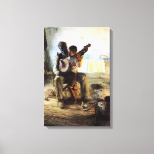 Toile La leçon de Banjo