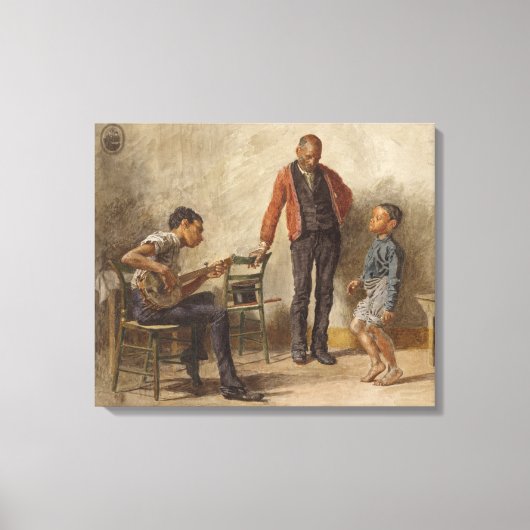 Toile La leçon de danse de Thomas Eakins (Recto)