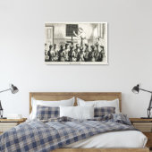 Toile 'La leçon de marquage', illustration tirée de 'Un (Insitu(Chambre))