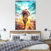 Toile La légende du VTT - Art du Sport Dynamique (Insitu(Chambre))