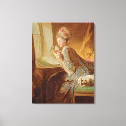 Toile La Lettre d'amour (Recto)