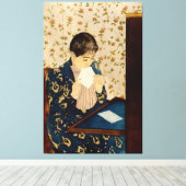 Toile La Lettre de Mary Cassatt (vers 1891) (Insitu (Plancher de Bois))