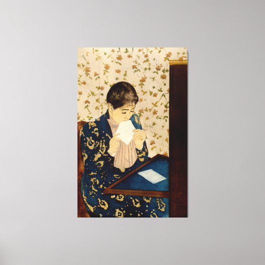 Toile La Lettre de Mary Cassatt (vers 1891) (Recto)
