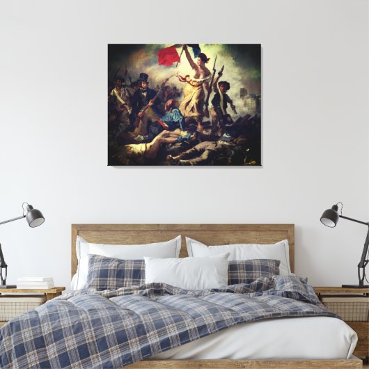 Toile La liberté guide le peuple - Eugène Delacroix (Insitu(Chambre))