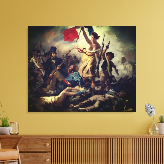 Toile La liberté guide le peuple - Eugène Delacroix (Insitu(Salon))