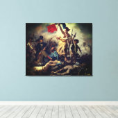 Toile La liberté guide le peuple - Eugène Delacroix (Insitu (Plancher de Bois))