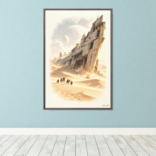Toile La Longue Attente (Insitu (Plancher de Bois))